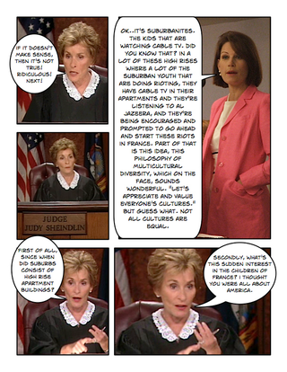 Illustration for article titled Comic Confrontations: Judge Judy Vs. Michele Bachmann